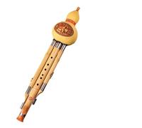 Cucurbit Flutes Three Tone Hulusi C Major For Adults Bb For Beginners And Professional Instruments With Leather Box(Bb Key)