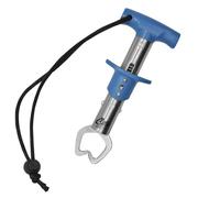 CUDA 6" Fish Lip Gripper, Durable Stainless Steel Up to 22 Lbs Fishing Accessory Tool for Freshwater Fish with Non-Slip T-Handle, Lanyard Included