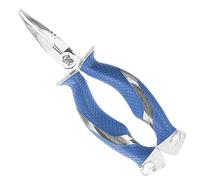 Cuda Titanium Nitride Bonded Ring Splitter Pliers - Blue, 7-Inch