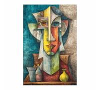 CUDAOO Abstract Wall Art Canvas Prints Modern Geometry Shapes Pictures 3D painting Livings Room, Bedroom, Kitchen, Home Office, Bathroom(grey168)-40x60cm Unframed