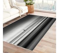 CUDAOO Digital Printed Unique Design carpet Distant Sail Living Room Bedroom Sofa Mat Door Mat Home Decoration(Black and white)-90x120cm