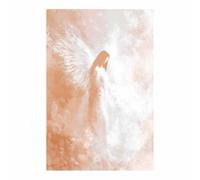 CUDAOO Wings Canvas Wall Art Warm light and shadows Science Fiction Artworks, Suitable for Living Room Bedroom Decor Kid's Room Wall Decoration(white)-60x90cm Unframed