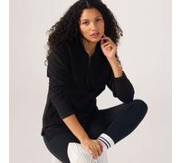 Cuddl Duds Flannel Fleece Half Zip BLACK SMALL