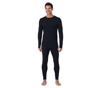 Cuddl Duds Heavyweight 2 Piece Sets Base Layer Thermal Underwear for Men, Black, Medium