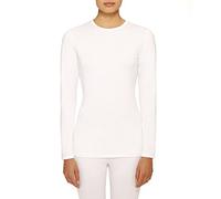 Cuddl Duds Stretch Microfiber Crew top - White - Small