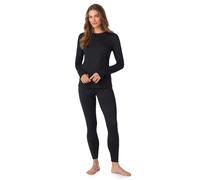 Cuddl Duds Women's Modern/Fitted Base Layer, Black, Medium