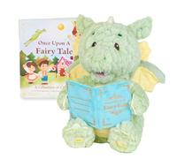 Cuddle Barn Read-with-Me Dustin Animated Plush Dragon & Fairy Tale Book,12"