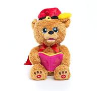 Cuddle Barn - Sir Barrington The Storyteller | Teddy Bear Animated Storytelling Stuffed Animal Plush Toy Reads 5 Fairy Tales, Mouth Movement, Swaying Motion, Lights Up, 12 inches