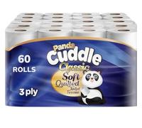 Cuddle Classic Soft Quilted Toilet Paper, 3 Ply, Unscented, 120 Rolls
