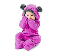Cuddle Club Fleece Baby Bunting Bodysuit Hoodie, Newborn - 5T