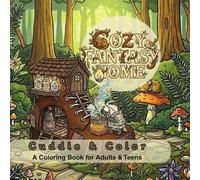 Cuddle & Color: Cozy Fantasy Home - A Bold & Easy Coloring Book for Adults and Teens: Cute Dragons, Magical Rooms & Enchanted Cottages - Single-Sided ... Bonus Color Test Page and Magic QR Experience