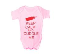 Cuddle Me ~Funny Babygrow~Babies Gift Boy/Girl Vest Babies Clothing ~ Birthday 6-12 Pink