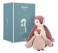Kaloo - Complices - Pair of Cuddly Penguin Plushes - Pink - 15 cm and 25 cm - Soft Toy for 0 Months +, K212004