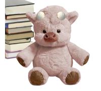 Cuddle Toy, Giant Huggable Dairy Cow Doll, Polyester Filling, Gentle Weighted Calming Effect, Adorable Shelves Display Decor, Sleep Companion Pillow, Adult Stress Relief Pal