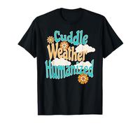 Cuddle Weather Humanized Cozy Retro Fall Cloud Vibes T-Shirt