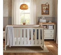 CuddleCo Burford 2 Piece Nursery Furniture Set - White/Oak