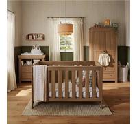 CuddleCo Burford 3 Piece Nursery Furniture Set - Oak