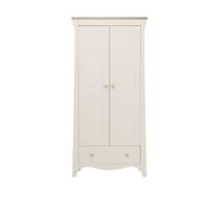 Clara 2 Door Nursery Wardrobe Stone Beige