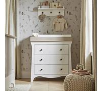 CuddleCo Clara 3 Drawer Dresser Changer - White & Ash