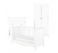 Cuddleco Clara 3 Piece Room Set - Satin White
