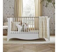 CuddleCo Clara Cot Bed - White & Ash