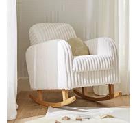 CuddleCo Etta Nursing Chair - Faux Fur Cream