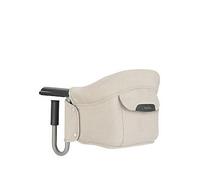 Inglesina Fast Foldable Hook On Seat - Comfortable, Portable Baby High Chair with Soft Padding, Washable Cover, Storage Pocket & Carry Bag - Ideal for Home and Travel (Desert Beige)