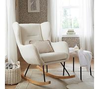 Cuddleco Marley Nursery Rocking Chair and Stool - White