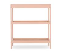 CuddleCo Nola Baby Changing Table - Blush Pink Baby Changing Unit with 2 Large Shelves, Open Storage Space, Sustainable, Raised Sides for Safety, Suitable for Children Up to 11kg