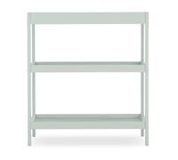 CuddleCo Nola Baby Changing Table - Sage Green Baby Changing Unit with 2 Large Shelves, Open Storage Space, Sustainable, Raised Sides for Safety, Suitable for Children Up to 11kg