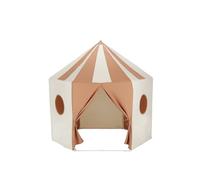 CuddleCo Pavilion Play Tent - Cosy, Soft Cotton Canvas for Kids, Perfect Reading Nook or Play Den, Encourages Creativity with Tie-Back Doors & Peek-Through Windows, Lightweight & Foldable (Tuscany)