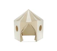 CuddleCo Pavilion Play Tent - Cosy, Soft Cotton Canvas for Kids, Perfect Reading Nook or Play Den, Encourages Creativity with Tie-Back Doors & Peek-Through Windows, Lightweight & Foldable (Cookie)