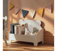 CuddleCo Play House Bear Book Storage - Pebble