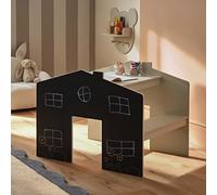 CuddleCo Play House Desk with 2 Benches in Pebble - Designed for Shared Play & Activities, Encourages Creativity, Social Interaction & Independent Play, Compact, Ideal for Smaller Spaces