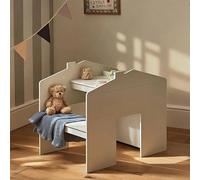 CuddleCo Play House Storage Desk with Bench - Pebble