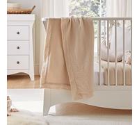 CuddleCo Reversible Comforter Blanket - 100 x 75cm Baby Blanket, Newborn Essentials, Soft & Snuggly for Infants, Perfect Baby Gift (Cashmere Waffle)