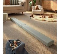 CuddleCo Soft Play Balance Beam for Kids in Sea Salt - Build Balance & Coordination with Lightweight Design, Wipe-Clean Faux Leather Cover, Suitable for Toddlers from 24 Months