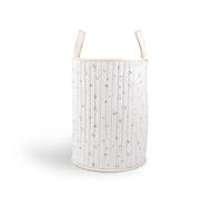 CuddleCo Storage Basket - Large, Lightweight Laundry Basket with Handle for Kids and Parents, Versatile for Toy Storage and Organising, Easy to Carry and Store (Ditsy Cherry)
