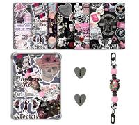 CuddleJunk 6 PCS 6.8” x 4.8” Clear Back Cover Inserts Compatible for Kindle Paper white 11th-12th Color Soft with Silicone Beaded Strap Charm, Accessories for Kindle E-reader