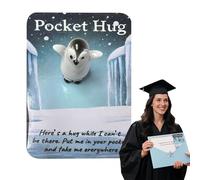 Cuddles Card - Turtlle greeting Carrd with a short comforting phrase | Support Pockt Hug Turtle Keepsake | Pcket Hug Resin Animals for Birthday