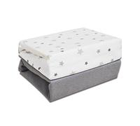 Cuddles Collection Bedside Crib Sheets 55x86cm Next To Me Compatible 100% Jersey Cotton Sheets Pack of 2 (Magical Stars)