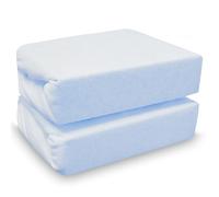 Cuddles Collection Bedside Crib Sheets 55x86cm Next To Me Compatible 100% Jersey Cotton Sheets Pack of 2 (Blue)