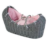Cuddles Collection Pod Moses Basket Bedding Set Universal Bedding - Basket Not Included (Pink)