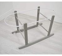 Cuddles Collection Rocking Stands Moses Basket (Grey)