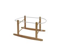 Cuddles Collection Wooden Rocking Moses Basket Stand Fits Standard Moses Baskets | Gentle Soothing Rocking Motion | Safe, Sturdy & Easy Assembly (Pin