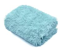 Cuddles Throws Hug & Snug Long Pile Fulffy Fur Fleece Blankets Super Soft Warm Cosy Couch Sofa Settee Bed Sherpa Fleece Throws Travel Multipurpose Large Blankets (Duck Egg, Double - 150x200cm)