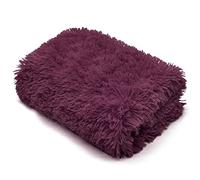 Cuddles Throws Hug & Snug Long Pile Fulffy Fur Fleece Blankets Super Soft Warm Cosy Couch Sofa Settee Bed Sherpa Fleece Throws Travel Multipurpose Large Blankets (Plum, Double - 150x200cm)