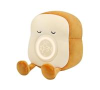 Cuddly Bread Lamp - Compact Tabletop Scale, Portable Led Nightlight, Adjustable Brightness Setting | Cellphone Stand Functionality Nursery Illumination Housewarming Present Whimsical Aesthetic Battery