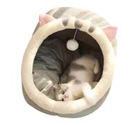 Cuddly Cave - Modern Cat House | Four Seasons Villa | Semi-Closed Sleeping Cabin Padded for Cats Dogs Nest Building Design Indoor Cat Cave
