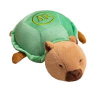 Cuddly Creature Doll - Premium Plush Capybara Bundle, Removable Mini Turtle Add-On, flufy Rest Aid Construction, Delightful Home Display Element, Engaging Collector Shelf Highlight | Gentle Enjoyment